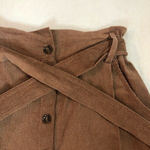 Corduroy Button Down Skirt